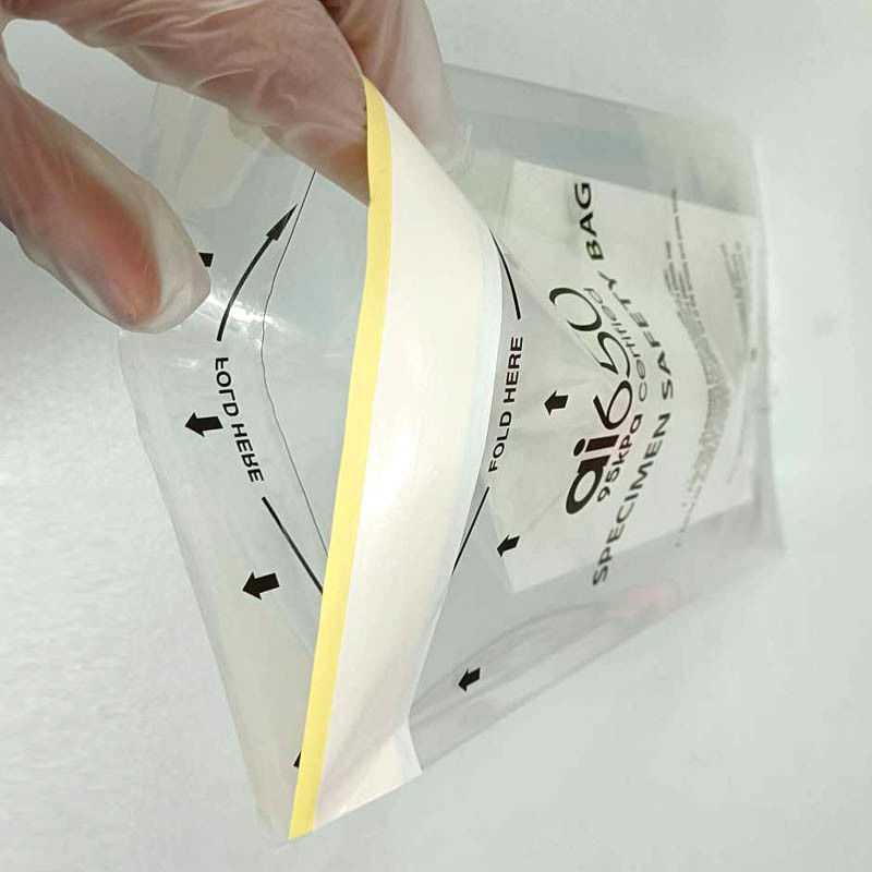 IATA DG 4GV Corrugated Lab 95kPa Specimen Transport Bag  Permanent Adhesive