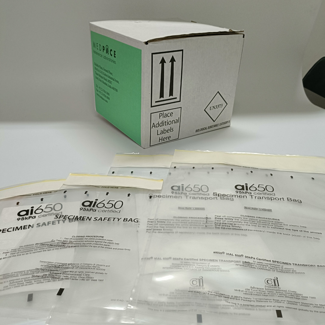 LDPE Medical Disposable Ziplock Biohazard Specimen /Lab Bag