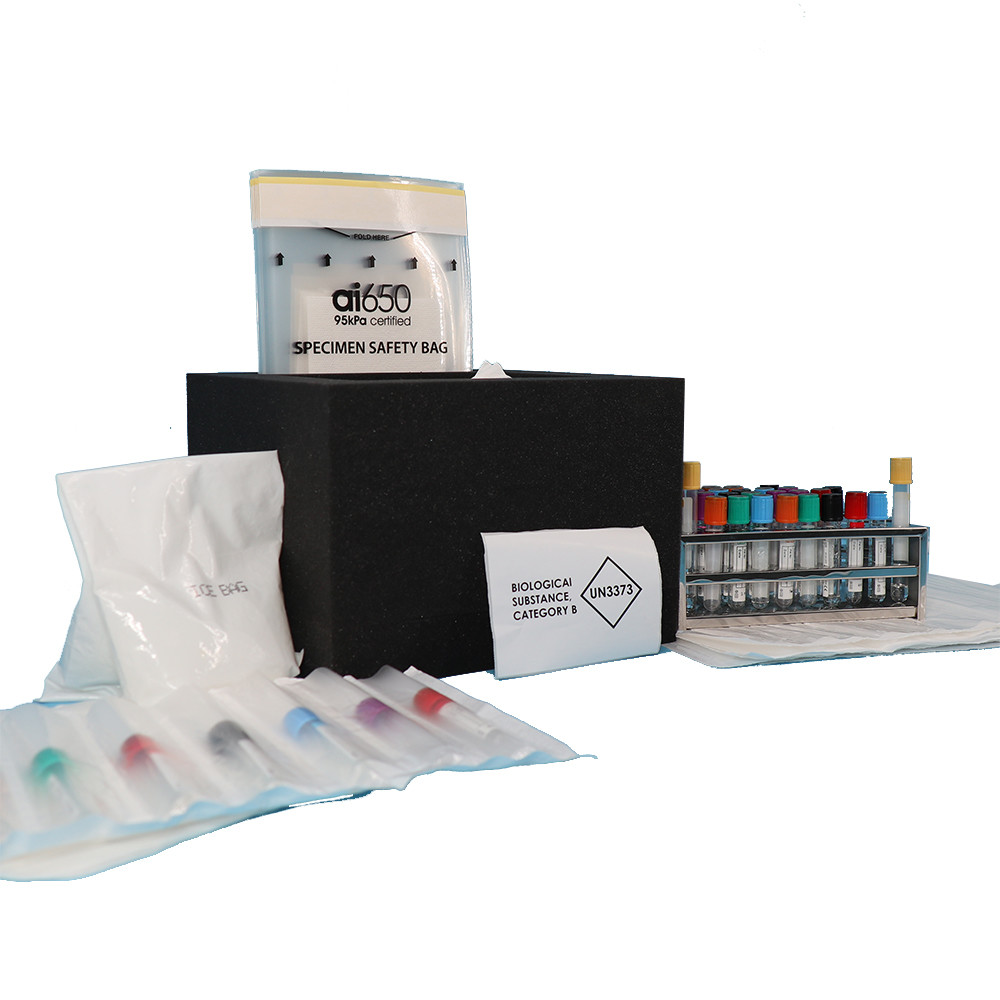 FDA Ziplock Biohazard Specimen Transport Bags 167mmx283mm