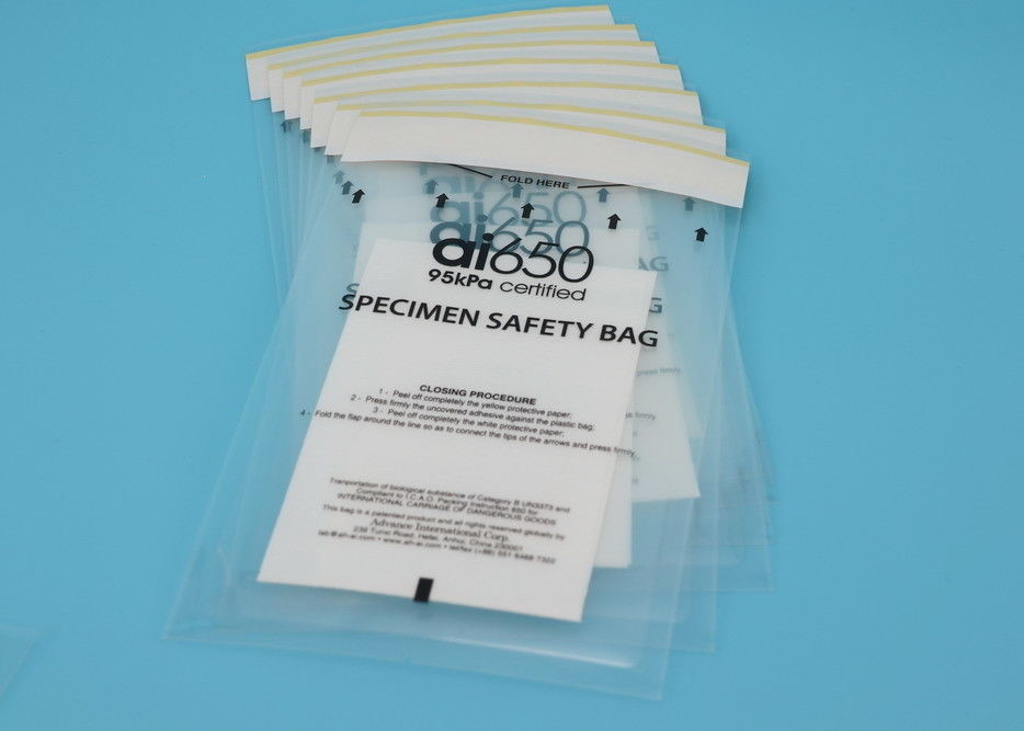 Disposable Insulation 95kPa Bags , Biohazard Shipping Bags