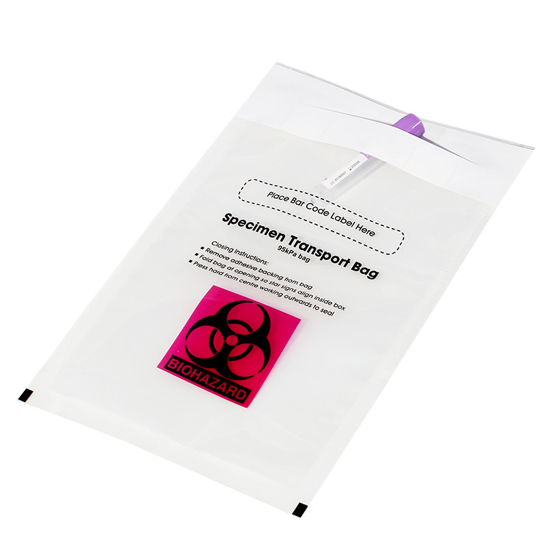 UN3373 Biological Specimen 95kPa Biodegradable Sealing Biohazard Bags